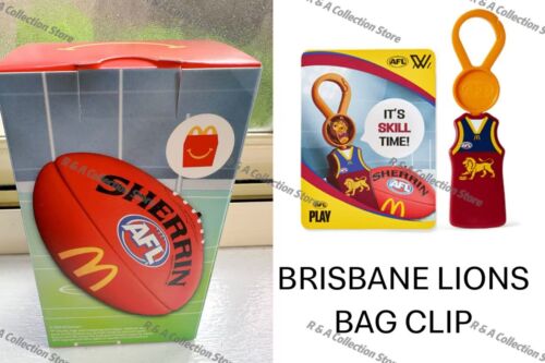 McDonald's 2025 Toys AFL Sports BAG CLIP With Stickers & Card New In Box - Pick - Picture 10 of 28