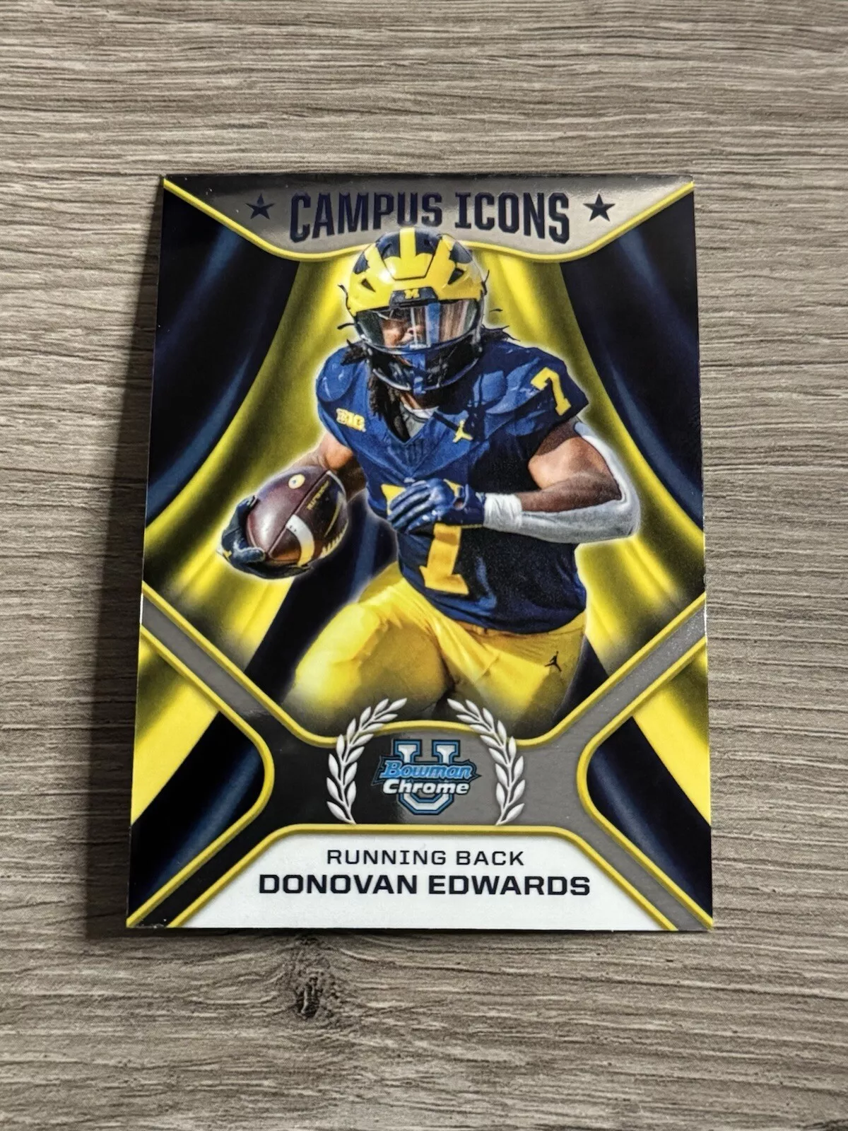 Donovan Edwards trading card