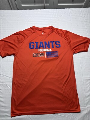 BSN Sports Jersey Shirt NFL Giants Football Logo Mens Orange Size Medium