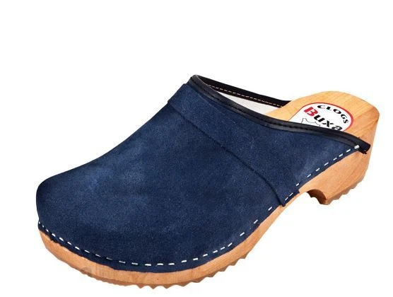 Navy suede 2024 clogs