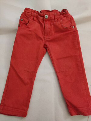 Steiff beautiful jeans orange red size 92 top st1221