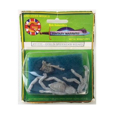 Grenadier Fantasy Warriors Orcs & Goblins Goblin Spiderider Wizard Pack New