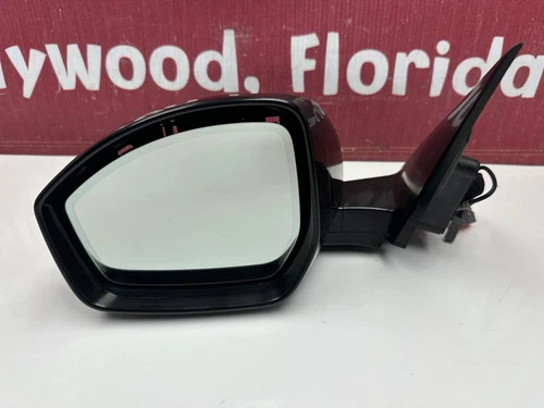 2017-2025 JAGUAR F-PACE LEFT SIDE DOOR REAR VIEW MIRROR W/O BLIND SPOT W/ CAMERA