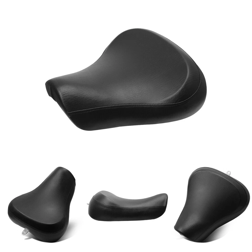 Black Front Driver Rider Solo Seat for Harley Sportster XL 883 1200 1983-2003 — 第 4/4 张图片