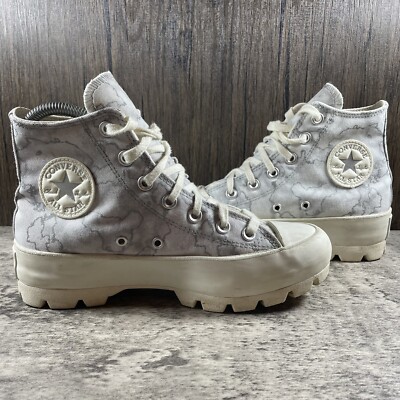 Converse CTAS Hi Women's White High Top Sneakers Lugged Platform Chunky 