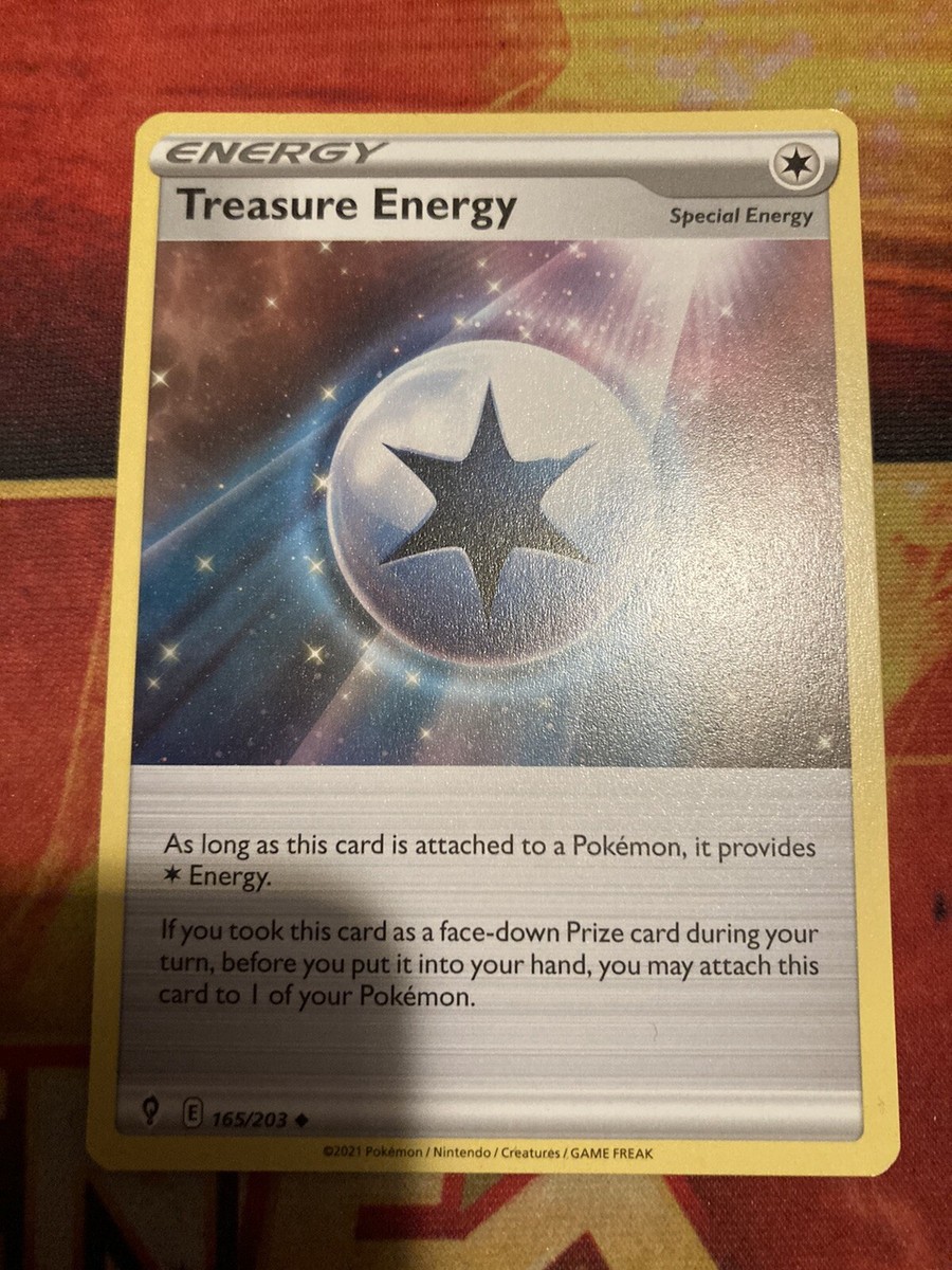 treasure energy pokemon card value Treasure Energy 165/203 Pokemon Evolving Skies