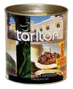 Чай tarlton пекое супер черн, 100г ов/банка (4798810002265)