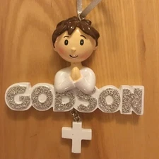 Godson ! New POLAR X Personalizable Christmas Tree Ornament