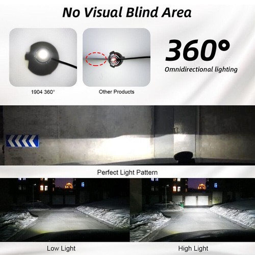 360° Side H8 H9 H11 H1 H7 9005 9006 LED Headlight Bulbs Hi/Lo Beam 30000Lm Light - Picture 6 of 17