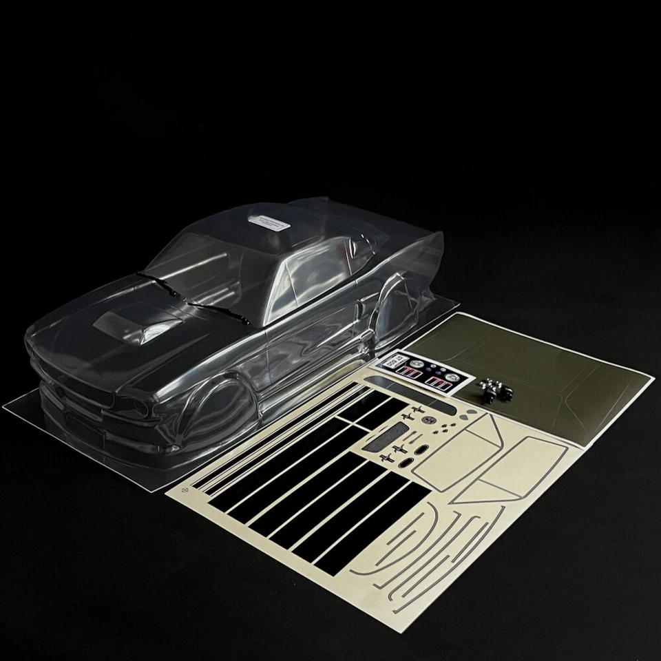 Carrocería de coche RC 1:10 Ford GT-500 Mustang Shelby sin pintar con hoja de calcomanías Foto 2 de 4