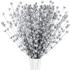 200 Pieces Christmas Berries Artificial Stems Christmas Tree Decorations Fake...