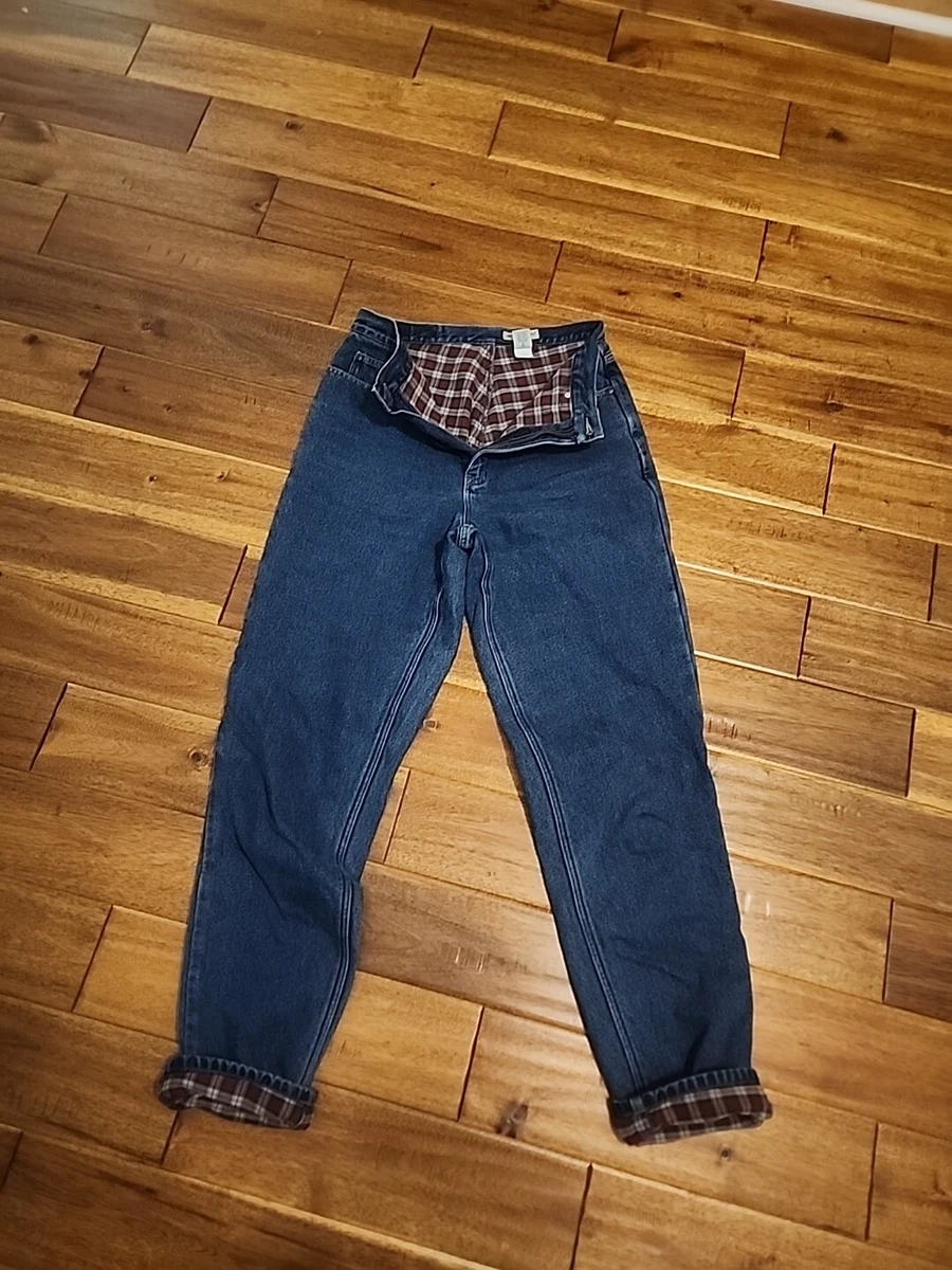 Big and tall store flannel lined jeans