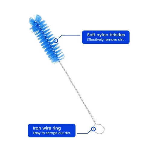1 Set 2M Flexible Double head Ventilators CPAP Hose Tube Cleaning Brush Kit Blue - Picture 8 of 11