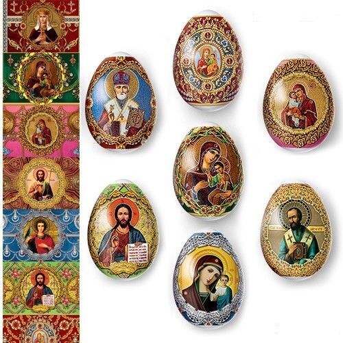 Heat Shrink Sleeve - Decoration Sticker - Easter Egg Wraps - Pysanka Pysanky - Picture 12 of 35