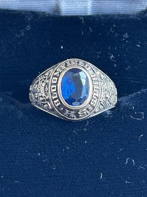 1969 10k Gold Bloomfield Hills Class Ring Größe 6,5 4,7 Gramm 
