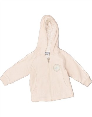 DIADORA Baby Mädchen Reißverschluss Hoodie Pullover 9-12 Monate cremeweiß Baumwolle AQ24