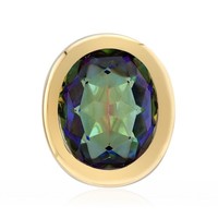 Cavill Damen AnhäNger Ovaler Blauer Mystikquarz 4,14Ct Sterlingsilber