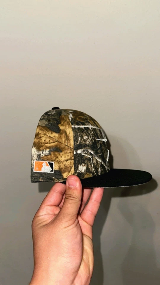 7 3/8 | New Era Houston Astros Real Tree Camo Pro Image America Side Batty - Image 3 of 4