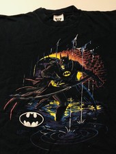 Vintage 1991 Batman Returns Movie Promo T Shirt Size Large DC Comics