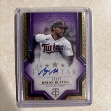 🔥⚾️BYRON BUXTON 2023 Topps Five Star Autographs Purple & Gold Foil Auto /50⚾️🔥