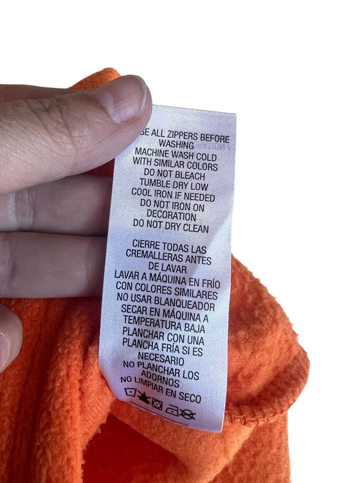 90s Basic Editions Full Zip Vest Halloween Haunted House Ghost Orange Size XXL - Image 3 of 4