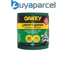 Image of Oakey 66261116749 Liberty Green Sanding Roll 115mm x 10m Fine 120G OAK28714