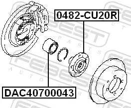 Mozzo Ruota GSP 9423018 – Anteriore Bilaterale Per Chevrolet Matiz, Spark E Daewoo Matiz, Filettatura M12x1,25, 4 Fori