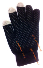 3 Pack Antislip Unisex Touch Screen Winter Gloves Warm Texting Smart phone Black
