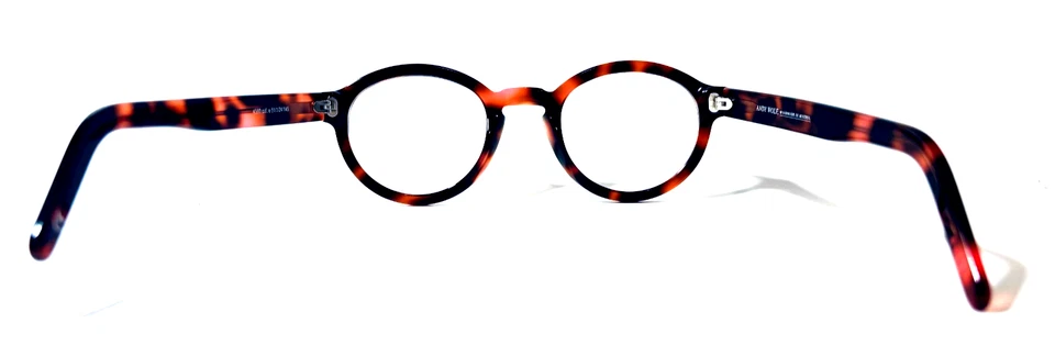 ANDY WOLF 4560 COL. E ROUND UNISEX AUTHENTIC FULL RIM EYEGLASSES FRAME 51-24-145 - Image 4 of 4