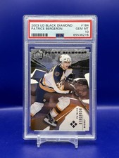 2003-04 Upper Deck Black Diamond - Rookie Gems Patrice Bergeron #184 (RC) PSA 10
