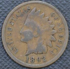 1892 VG   Indian Head Cent