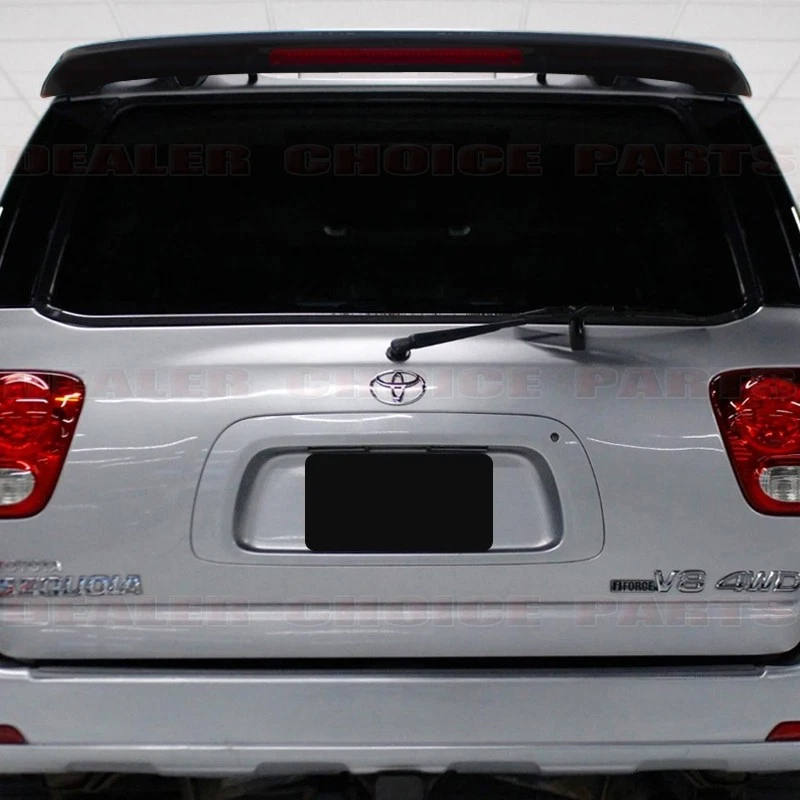 For 2001 2002 2003-2007 Toyota Sequoia Factory Style Spoiler Wing GLOSS BLACK - Image 2 of 4