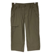 Merrell Womens Olive Green Capri Pants Size 4...