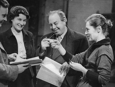 Priestley John Boynton writer journalist literary critic GB with a- Old Photo