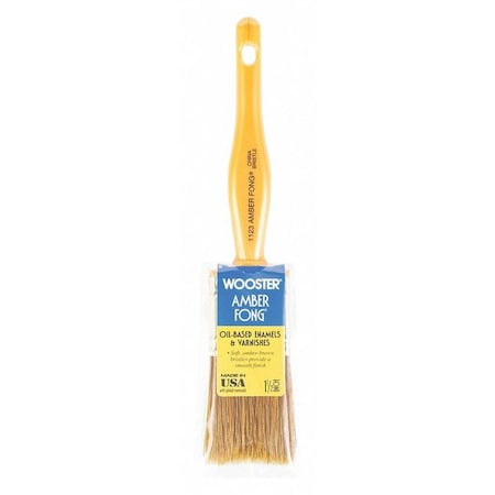 Wooster 1123-1 1/2 1-1/2" Wall Paint Brush, Brown China Bristle, Plastic Handle