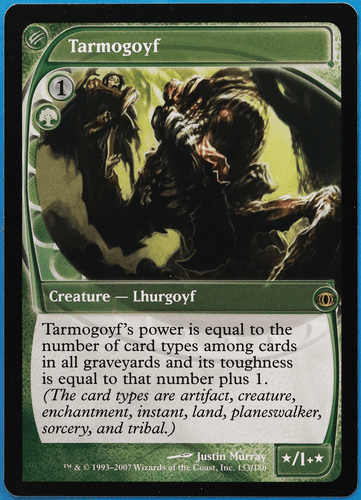 Tarmogoyf Future Sight NM Green Rare MAGIC GATHERING CARD (ID# 504290) ABUGames - Picture 1 of 2