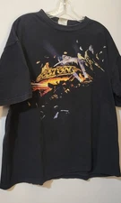Vintage 1997 Boston Walk On Tour Concert Men's X-Large Rock Band Black T-Shirt