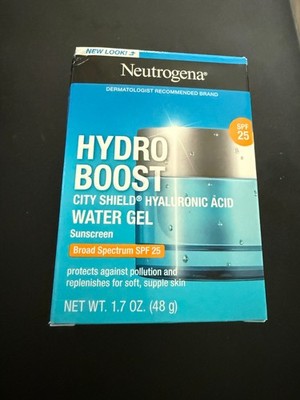 Neutrogena Hydro Boost City Shield Hyaluronic Acid Water Gel SPF25 1.7 oz; 03/27