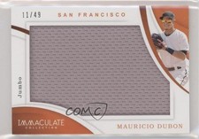2020 Panini Immaculate Jumbo Relics 11/49 Mauricio Dubon #J-MD a2v