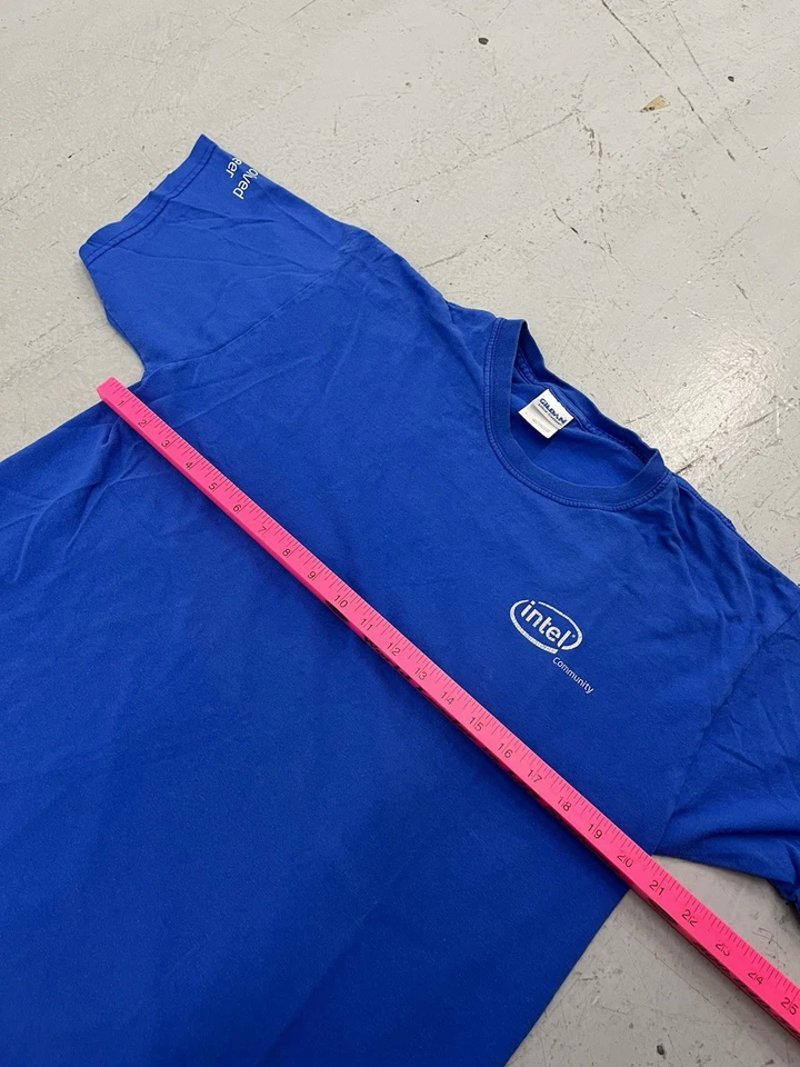 Camisa de Colección Intel Community GRANDE Y2K Gaming Computer Tech Apple Microsoft Foto 4 de 4