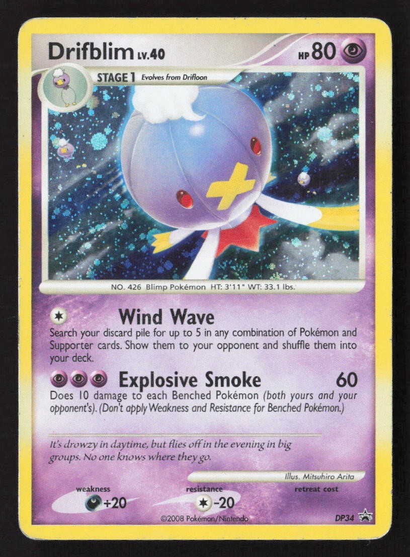 Drifblim Promo Diamond and Pearl Promos DP34 HP