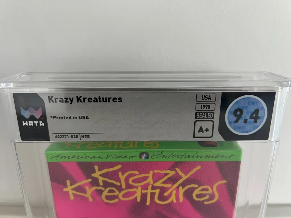Krazy Kreatures (Nintendo NES) WATA 9.4 A+ New Sealed Graded CGC VGA PSA 1st - Image 4 of 4