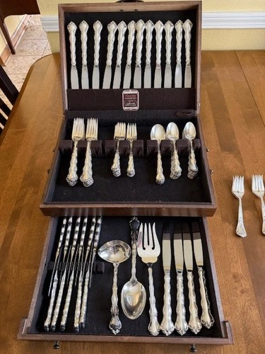 REED AND BARTON TARA PATTERN STERLING SILVER FLATWARE
