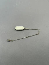 Vintage S & C Sterling Silver Watch Fob Chain Belt Clip