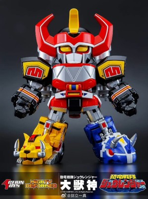 Auf Lager Neu Action Toys MIGHTY DEFORMED Megazord Daizyuzin Modell Spielzeug Geschenk