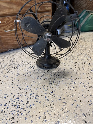 #ad Delco Model 1500 2 Speed Oscillating Fan Tested Works . 110 Volt 1930#x27;s . $108.00