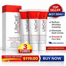 3PACK LifeCell South Beach Skincare All In One Anti-Aging Treatment- 2.54 oz NEW