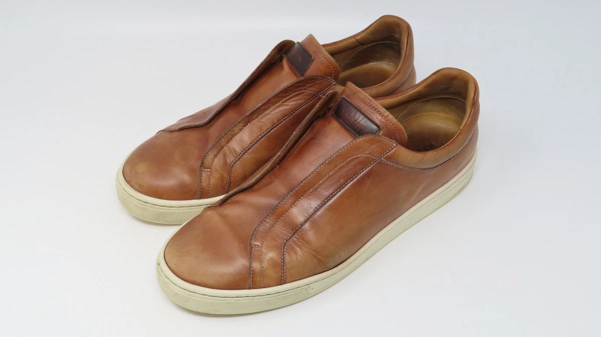 Magnanni Maurici monk strap slip-on oxford shoes in brown leather sz 10.5 M Marcelino Men main image 2