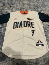 New Baltimore Orioles Jackson Holliday #7 City Connect Stitched Baseball Jersey