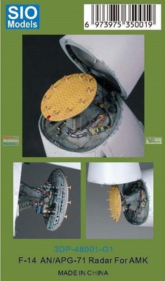 AMK3DP48001G1 1:48 AMK/Sio Models F-14D Tomcat AN/APG-71 Radar (AMK kit)